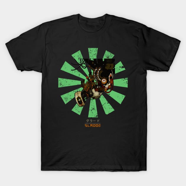 Glados Retro Japanese Portal T-Shirt by Nova5